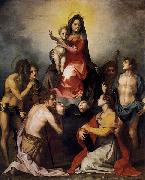 Andrea del Sarto Virgin and Child in Glory with Six Saints oil painting artist